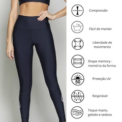 Calça Legging Run More Blocking com Bolso - Feminina - Foto 4