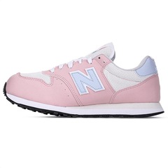 Tênis New Balance 500V2 Rosa E Azul - Feminino - Foto 2