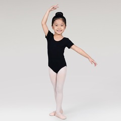 Collant Ballet Vya Fit Meia Manga Liso - Infantil - Foto 3