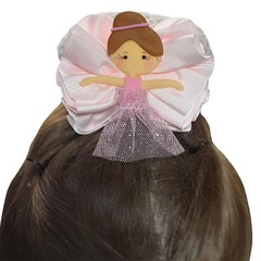 Redinha de Cabelo Ballet Vya Fit Laço de Fita Bailarina - Infantil - Foto 4