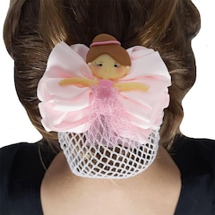 Redinha de Cabelo Ballet Vya Fit Laço de Fita Bailarina - Infantil - Foto 1