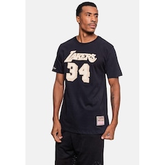 Camiseta Mitchell & Ness Los Angeles Lakers Shaquille O''''Neal - Masculina - Foto 4
