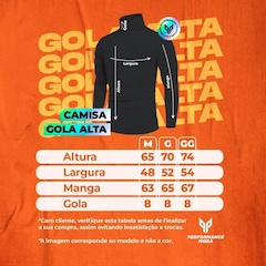 Camisa Térmica Performance Wear Gola Alta Proteção Uv - Masculina - Foto 4
