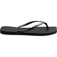 Chinelo Havaianas Slim Square Logo Metallic - Feminino - Foto 2
