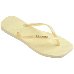 Chinelo Havaianas Slim Square Logo Metallic - Feminino - Foto 2