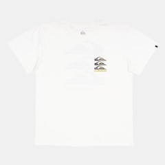 Camiseta Quiksilver Vertical Logos Plus Size - Masculina - Foto 1