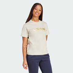 Camiseta adidas Estampada House Of Tiro Metallic - Feminina - Foto 3