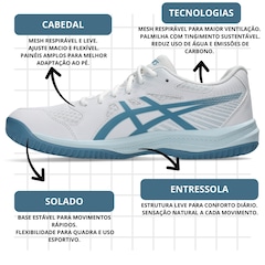 Tênis Asics Upcourt 6 - Masculino - Foto 3