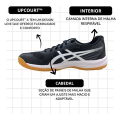 Tênis Asics Upcourt 6 - Feminino - Foto 3
