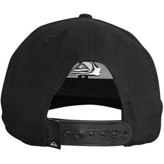 Boné Aba Curva Quiksilver Decades All Black - Snapback - Adulto - Foto 4