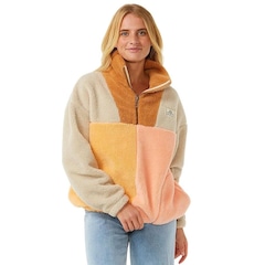 Blusão de Moletom Rip Curl Block Party Printed Fleece Peach - Feminino - Foto 2