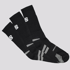 Kit Meia New Balance Cano Alto - 9 Pares - Unissex - Foto 2