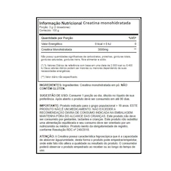 Creatina Monohidratada 100g Growth Supplements - Natural - Foto 2