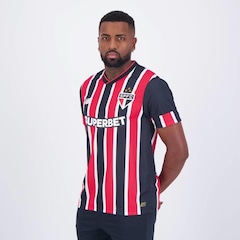 Camisa do São Paulo II 2024 New Balance com Patrocínio 9 Calleri - Masculina - Foto 4