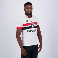 Camisa do São Paulo I 2024 New Balance com Patrocínio 10 Luciano - Masculina - Foto 3