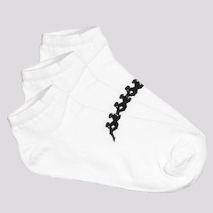 Kit Meias Kappa com 3 Pares Sapatilha - 38 A 43 - Adulto - Foto 1