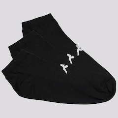Kit Meias Kappa com 3 Pares Sapatilha - 38 A 43 - Adulto - Foto 1