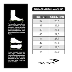 Chuteira Futsal Penalty Rx Locker Y-3 + Meião Penalty Storm - Adulto - Foto 8