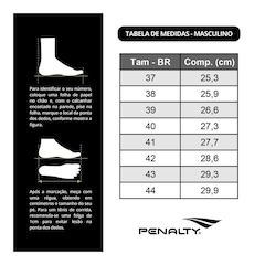 Chuteira Futsal Penalty Rx Locker Y-3 + Meião Penalty Storm - Adulto - Foto 8