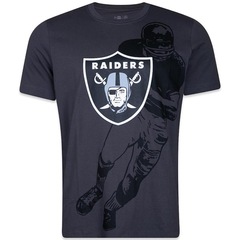 Camiseta New Era Las Vegas Raiders World Of Logos - Masculina - Foto 1
