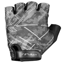 Luva de Ciclista Poker Bike Gel Mercúrio - Adulto - Foto 2