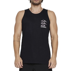 Camiseta Regata Quiksilver Vertical Logos Sm25 - Masculina - Foto 1