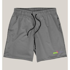 Kit Short Academia Elastano Wss Gym Never Give Up - Masculino - Foto 2