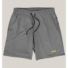 Kit Short Academia Elastano Wss Gym Never Give Up - Masculino - Foto 5