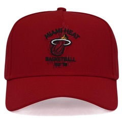 Boné Aba Curva New Era 9Forty A-Frame Nba Miami Heat Core - Snapback - Adulto - Foto 2