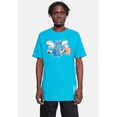 Camiseta Mitchell & Ness NBA Teams Charlotte Hornets - Masculina - Foto 1