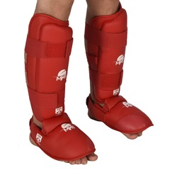 Caneleira de Karate com Protetor de Pé Mks Competition Homologada Cbk - Foto 4