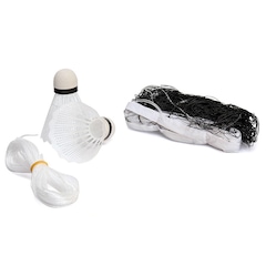 Kit Badminton Hyper com 4 Raquetes + 2 Petecas Rede + Postes - Foto 3