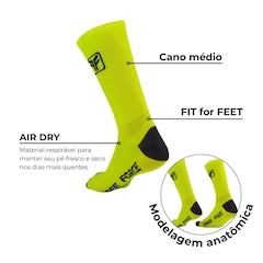 Meia Cano Médio Free Force Corrida e Ciclismo - Unissex - Foto 2