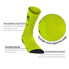 Meia Cano Médio Free Force Corrida e Ciclismo - Unissex - Foto 3