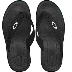 Chinelo Oakley Crowd Black Turquoise - Masculino - Foto 2