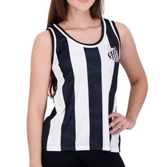 Camiseta Regata Braziline Santos Hino - Feminina - Foto 3