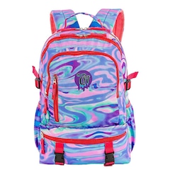 Mochila Sestini Grande Capricho Abstract Colorido Aura - Foto 1