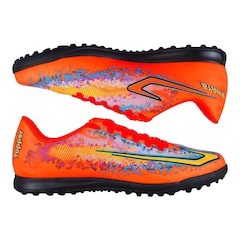 Kit Chuteira Society Topper Strike Vi e Meião - Adulto - Foto 6