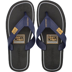 Chinelo de Dedo Danper Tira Larga Macio Logo Masculino - Foto 1