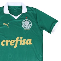 Camisa Puma Palmeiras I Home Verde 2024 - Masculina - Foto 3