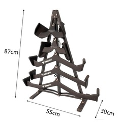 Kit Puxadores Anatômicos Academia Musculação Yangfit + Suporte - Foto 2
