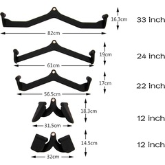Kit Puxadores Anatômicos Academia Musculação Yangfit + Suporte - Foto 3