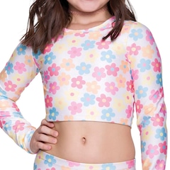 Camisa Manga Longa Selene Cropped - Infantil - Foto 2