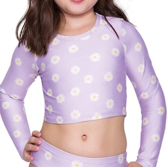 Camisa Manga Longa Selene Cropped - Infantil - Foto 2