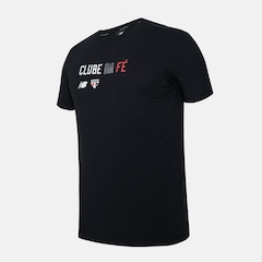 Camiseta New Balance Spfc Clube da Fé - Masculina - Foto 2