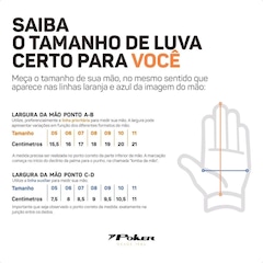Luva Futsal Poker Training Focus - Adulto - Foto 1