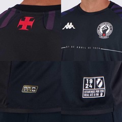 Camisa do Vasco Aquecimento 2024 Kappa - Masculina - Foto 5