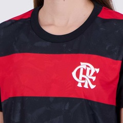 Camisa Flamengo Torcer Feminina Preta - Foto 5