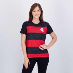 Camisa Flamengo Torcer Feminina Preta - Foto 1