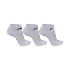 Meia Cano Curto Fila Lisa Br 34-38 - 3 Pares - Unissex - Foto 1